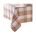 Elrene Home Fashions Seneca Plaid Fall/harvest/thanksgiving Cotton Rectangle Tablecloth, 60"x102"