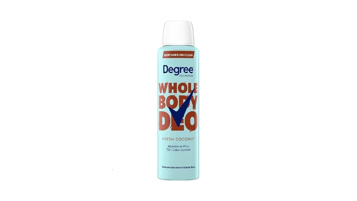 Degree Women Deodorant Spray Fresh Coconut Scent Aluminum Free 72h