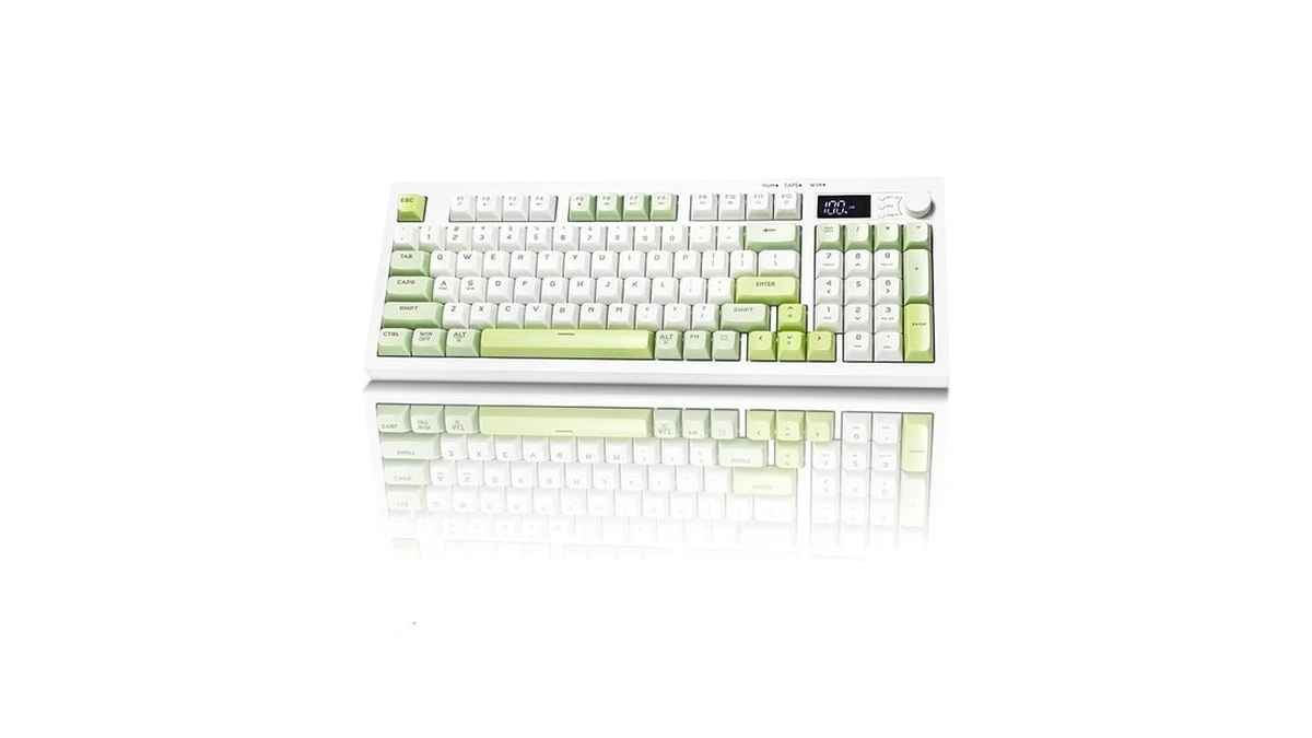 Bangsanth Wireless Keyboard, Quiet Keyboard For Work, Tri-mode Bt5.0/2.4ghz/usb-c, Creamy