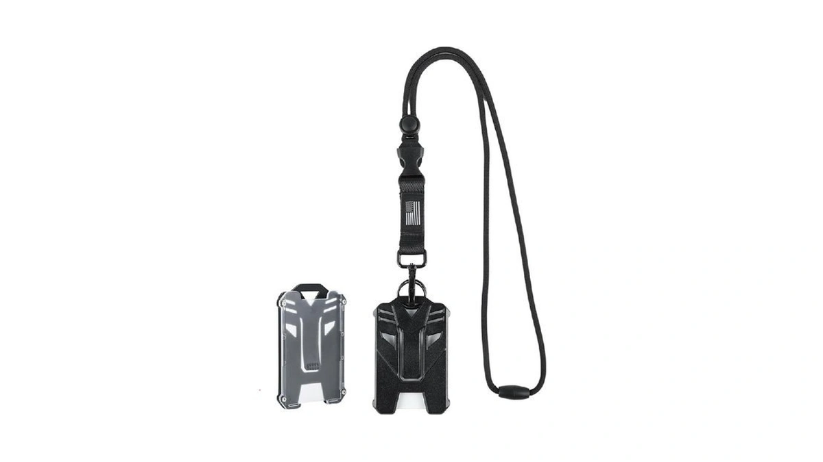 Daygos Hard Plastic Badge Holder, Tactical Id/credit Holder With Heavy