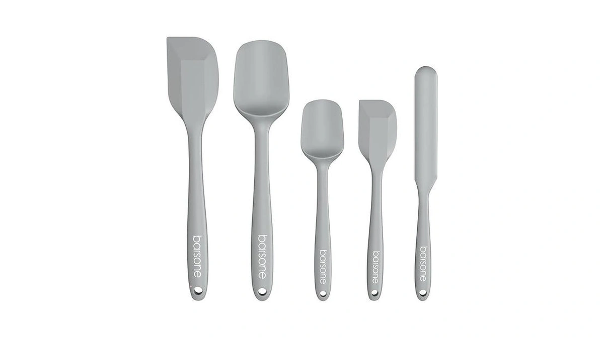 Barsone 5-piece Silicone Spatula Set - Heat Resistant 446°f Food