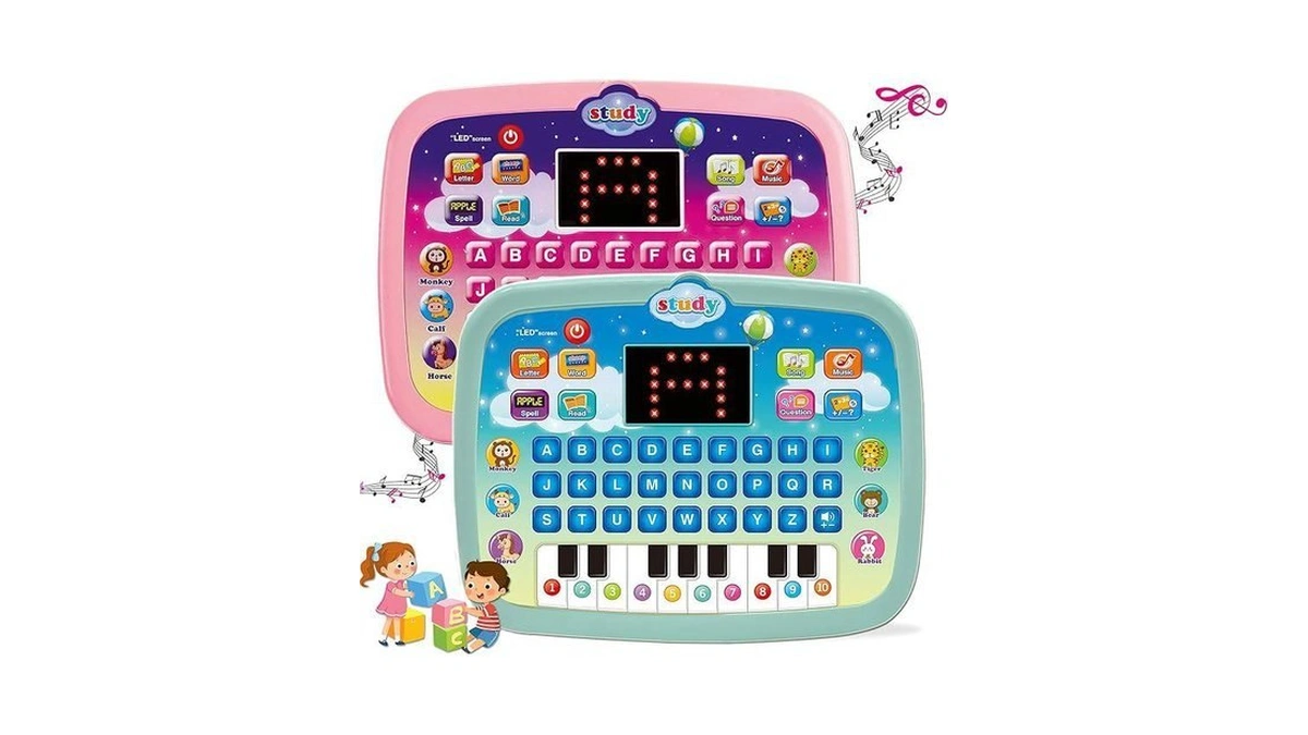 Kids Tablet/toddler Learing Pad With Screen Teach Alphabet, Numbers, Word,