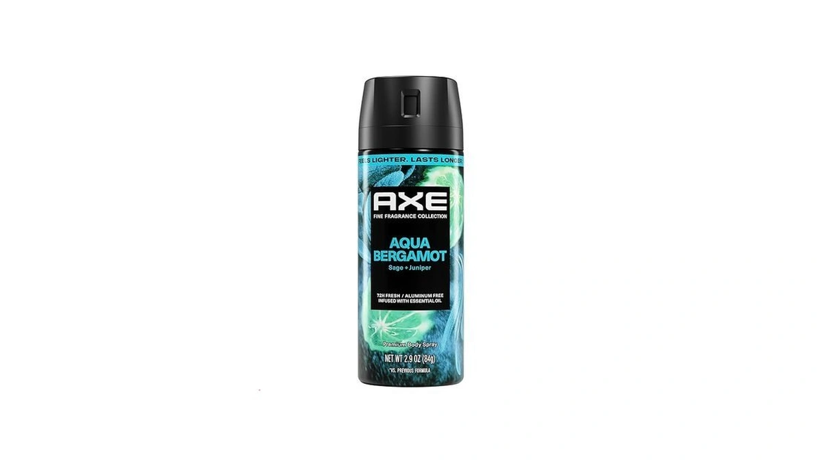 Axe Fine Fragrance Collection Body Spray Aqua Bergamot 72 Hour