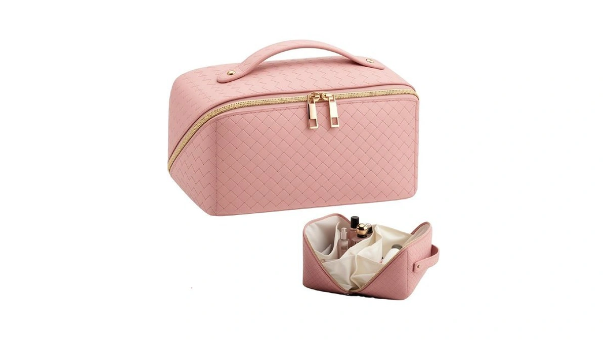 Vernassa Large Capacity Travel Makeup Bag For Women, Waterproof Portable