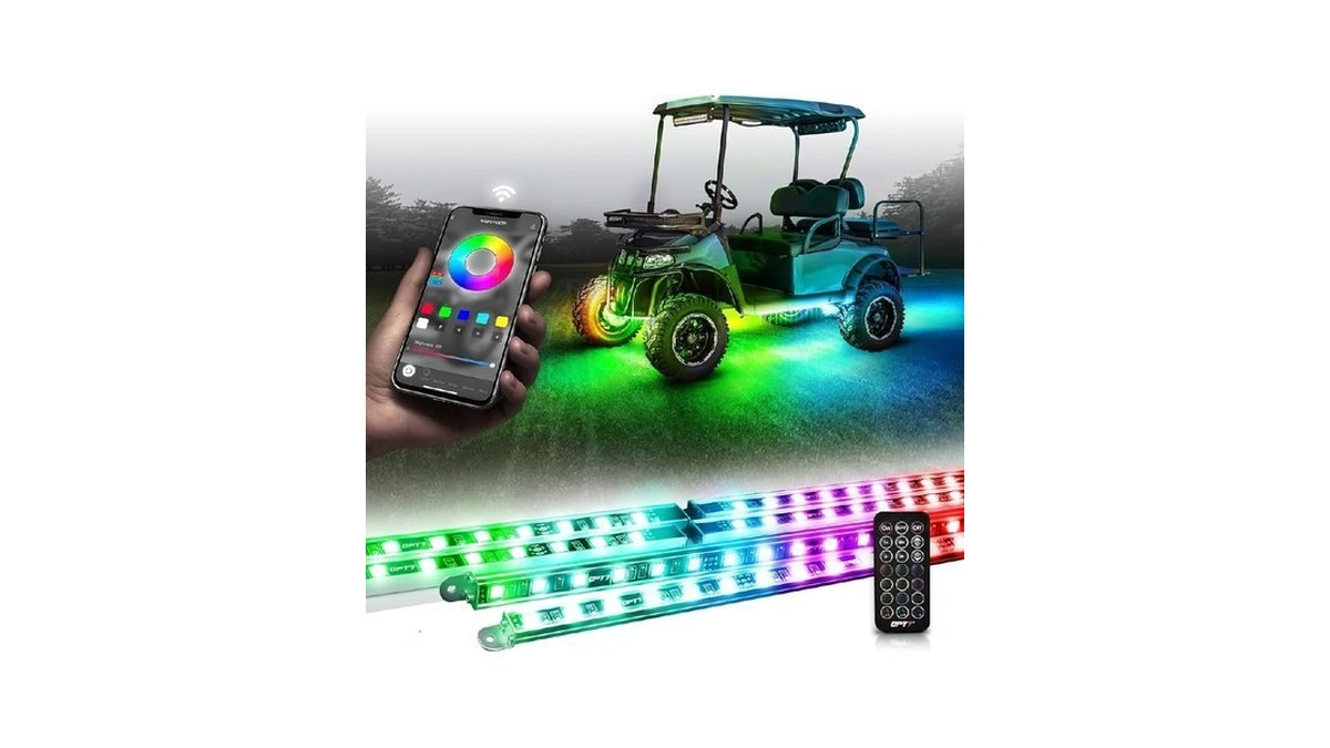 Opt7 Aura 12v Dreamcolor Underglow Chasing Lights For Golf Cart