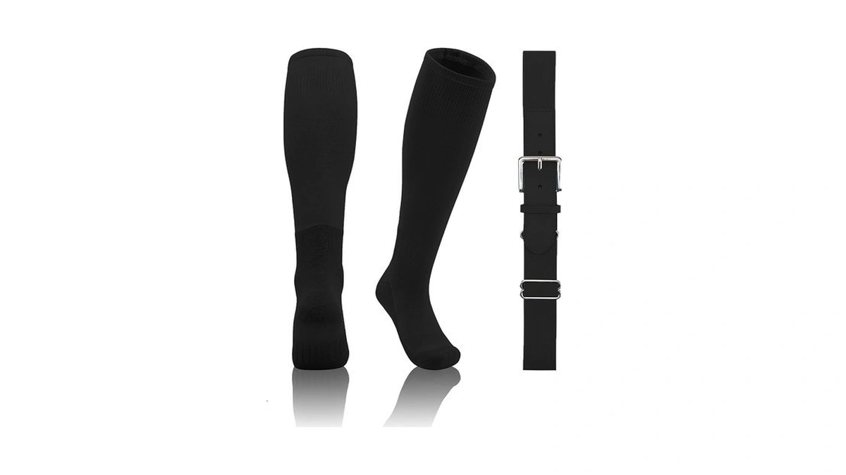 Qbk 2t/3t/4t/5t Toddler Baseball Socks And Belt Youth Softball Tee