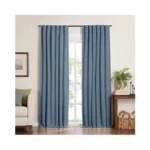 Elrene Home Fashions Harrow Solid Texture Blackout Single Window Curtain