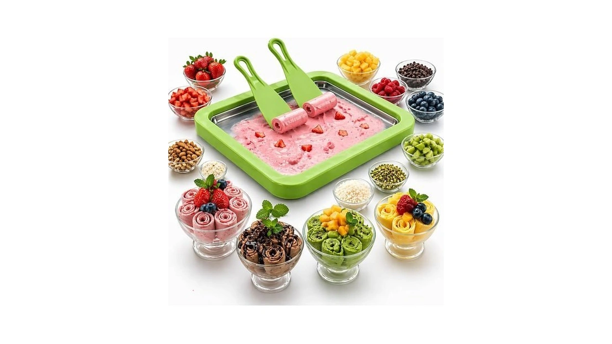 Ice Cream Roller Maker, At Home Rolled Ice Cream Maker