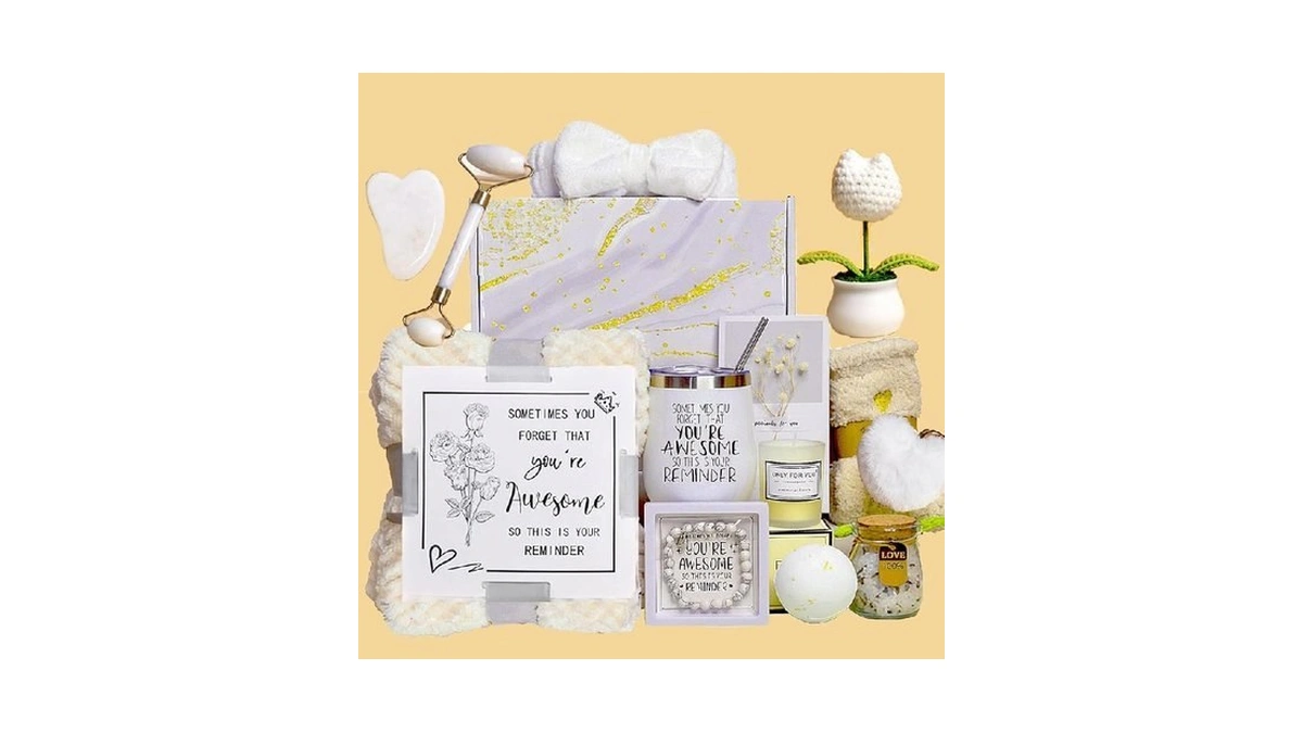 Self Care Gifts Baskets Women, 16pcs Get Well Soon Gift