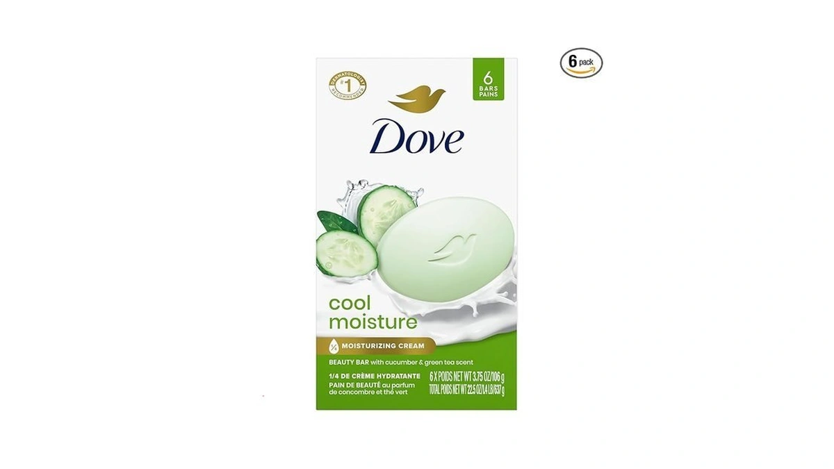 Dove Beauty Bar Soap Cool Moisture Cucumber & Green Tea