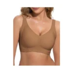 Seamless Push Up Bras No Underwire Wide Straps Supportive Bra