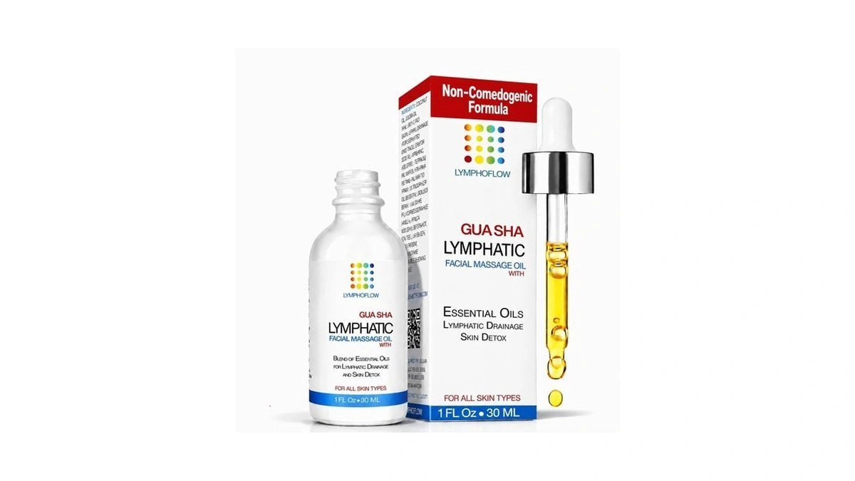 Bruizex Lymphatic Drainage Oil For Face & Neck Massage, Coconut