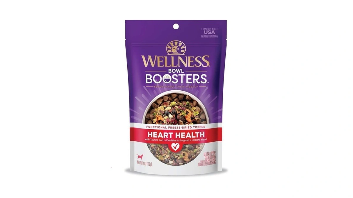 Wellness Bowl Boosters Heart Health Dog Food Topper With Freeze