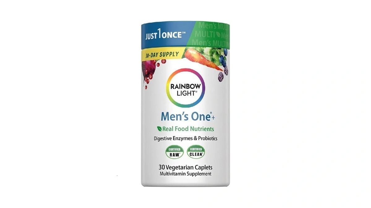 Rainbow Light Mens Multivitamin One + | 30 Caplets |