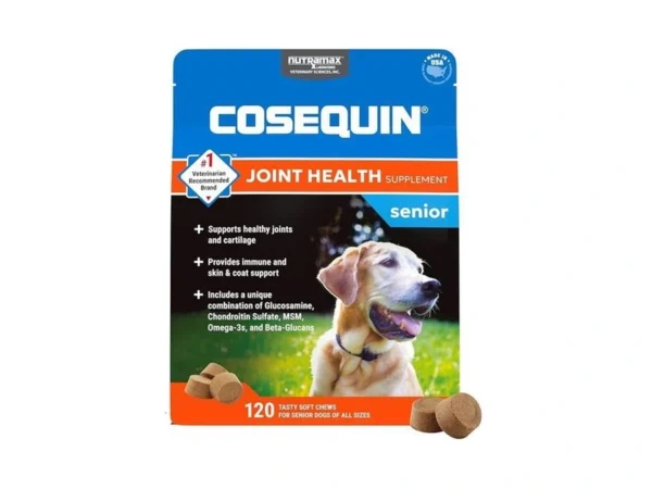 Nutramax Cosequin For Senior Dogs Joint Health Supplement, Contains Glucosamine,