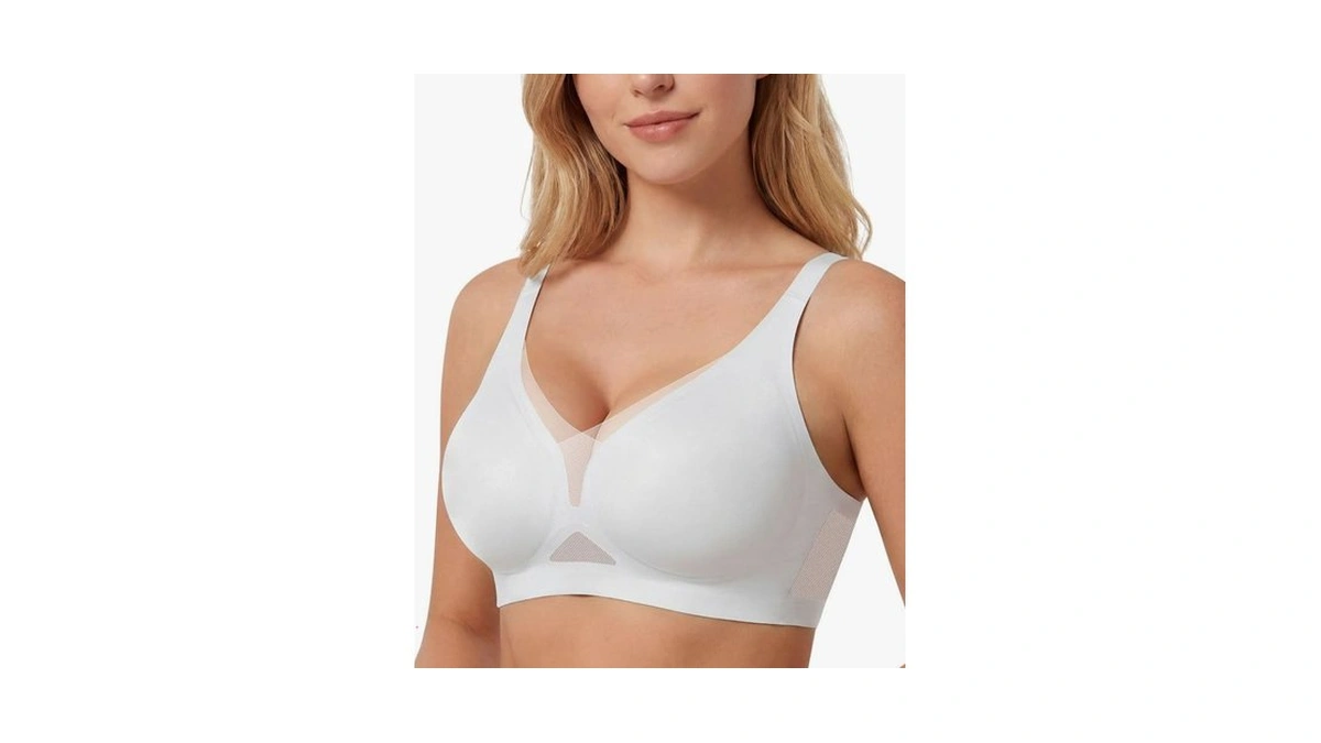 As Fairy Bras For Women Wirefree Seamless Mesh Deep V