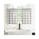 Elrene Home Fashions Farmhouse Living Buffalo-check Tier Curtain Set For