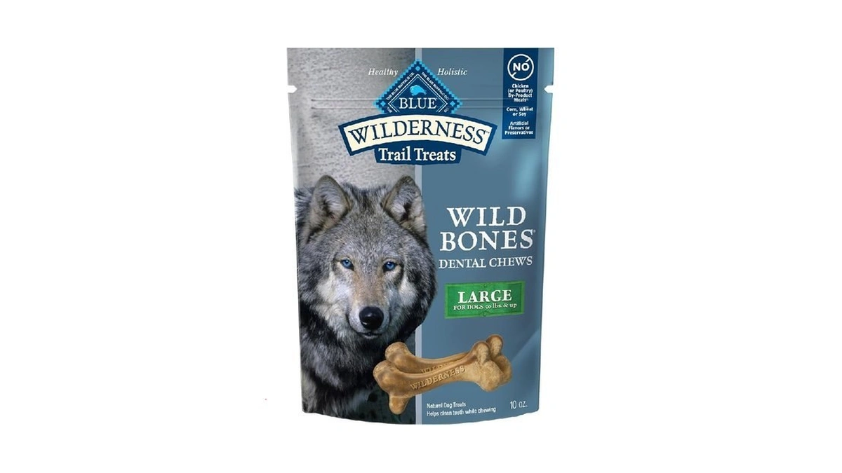 Blue Buffalo Wilderness Trail Treats Wild Bones Large Dental Chews,