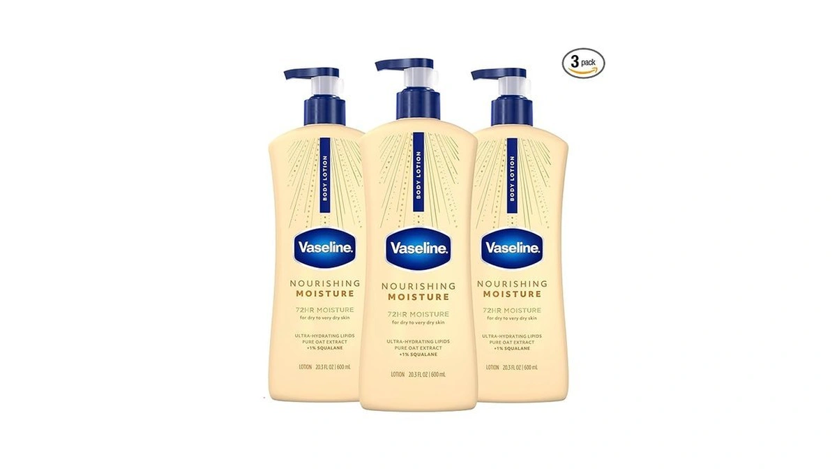 Vaseline Intensive Care Nourishing Moisture Body Lotion 3 Pk Made