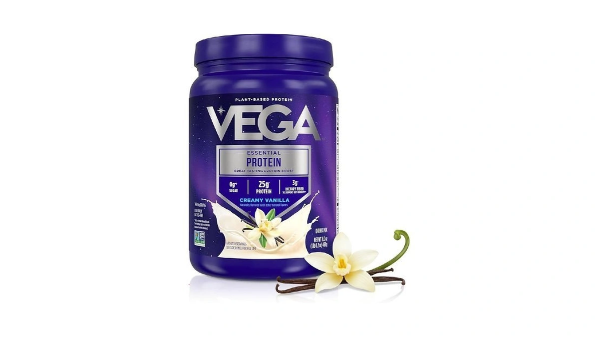 Vega Essential Protein – 25g Vegan Protein Powder, Creamy Vanilla