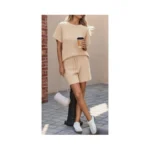Fisoew Womens 2 Piece Lounge Sets 2026 Summer Short Sleeve