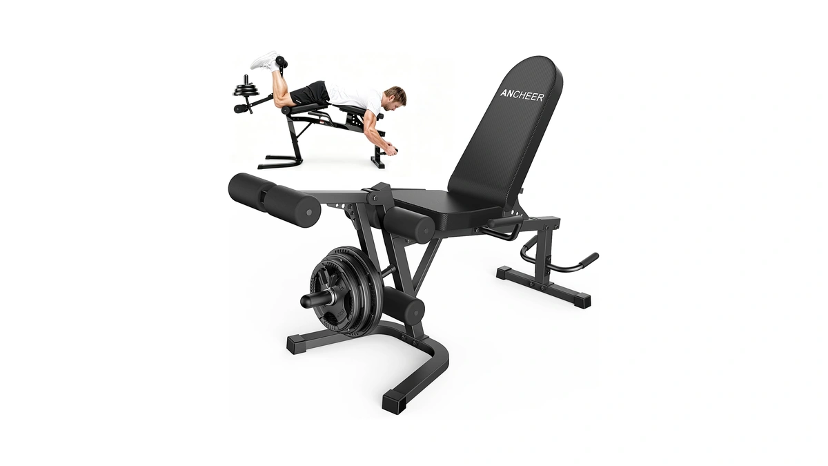 Ancheer Leg Extension And Curl Machine, 880lbs Adjustable Leg Curl