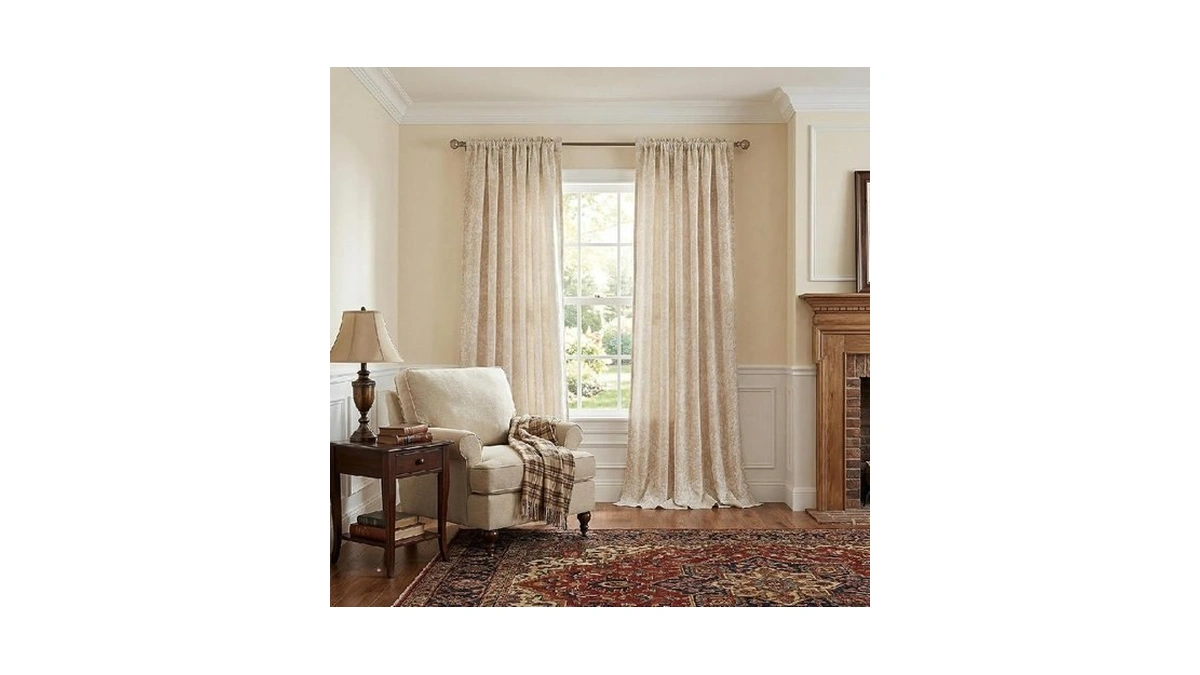 Cute Floral Velvet Curtains 102 Inches Long 2 Panels For