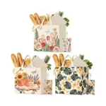 Kidjfgg Large Canvas Grocery Tote Bag, 3 Pack Heavy Duty