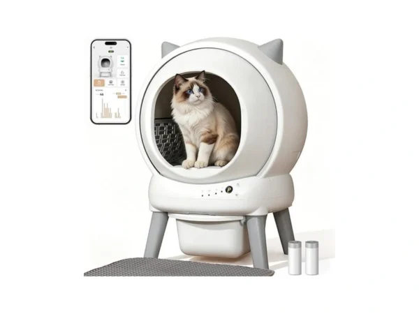 Automatic Litter Box, Zhmz Self Cleaning Litter Box For Multiple