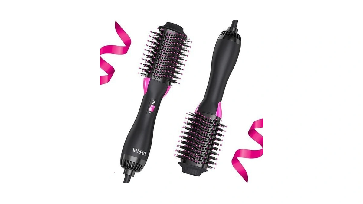 One-step Hot Hair Blow Dryer Brush, Easy Salon-style Blowouts, Less