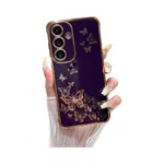 Ztofera Phone Case For Samsung Galaxy S24 Fe,luxury Plating Butterfly