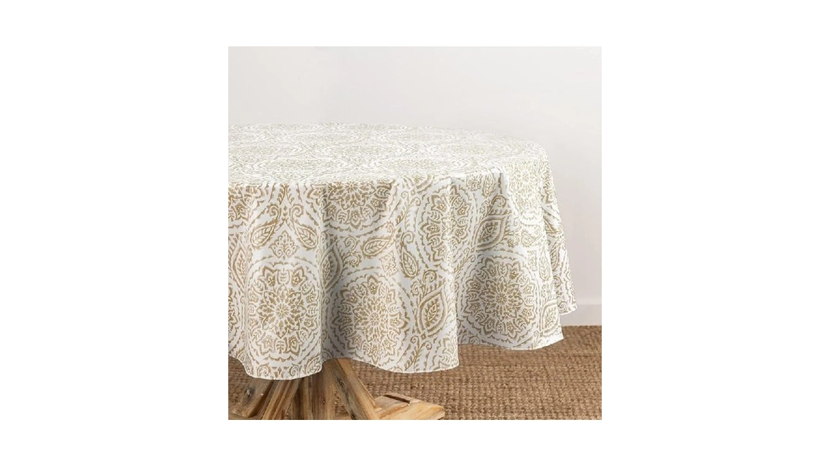 Elrene Home Fashions Savannah Boho Paisley Water- And Stain-resistant Vinyl