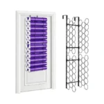 Volepet Hanging Vinyl Storage 34-holes Metal Vinyl Roll Holder Black