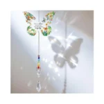 Butterfly Suncatcher For Lover, Hanging Love Crystal Ball Colorful Pendant