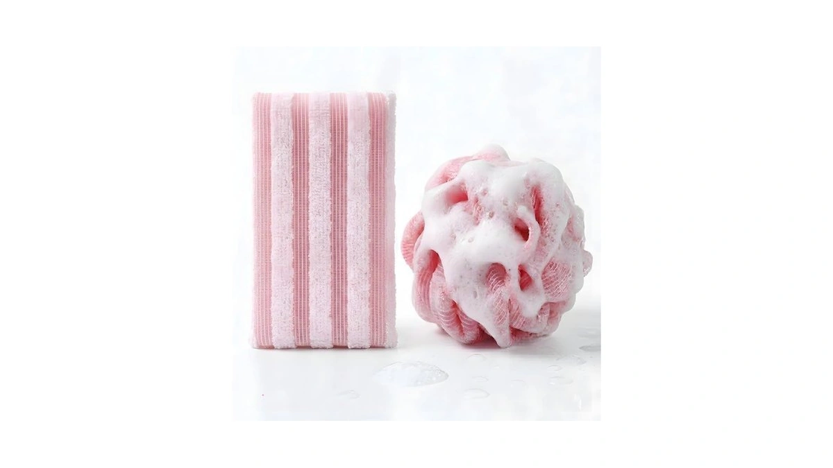 Dockomo African Net Sponge - 40-inch Long Exfoliating Body Scrubber