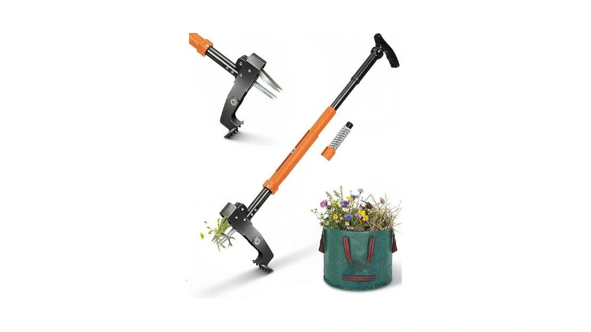 Hausprofi Stand Up Weed Puller Tool With 36-46 Inch Adjustable