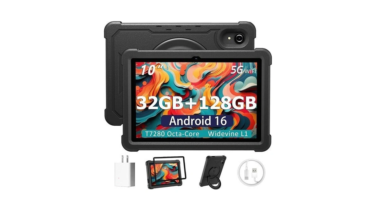 Huihuang Tablet 10 Inch Android 16 Tablet, 32gb Ram 128gb