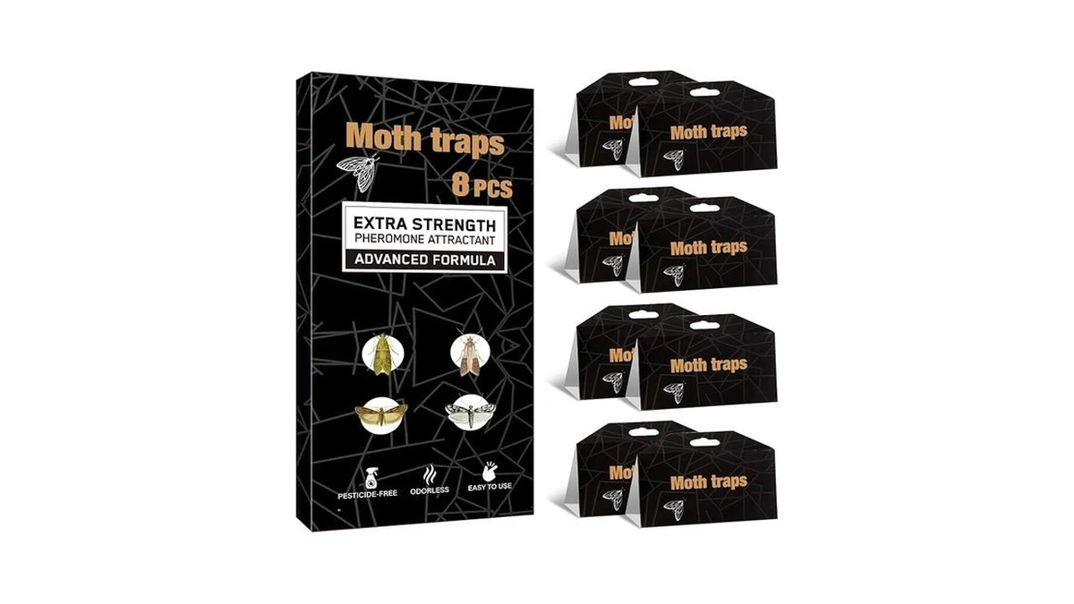 Upgraded Moth Traps, Double Potent Pantry & Clothes Traps With