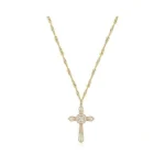Mtmy Gold Cross Necklace 14k Gold Plated Dainty Gold Cross
