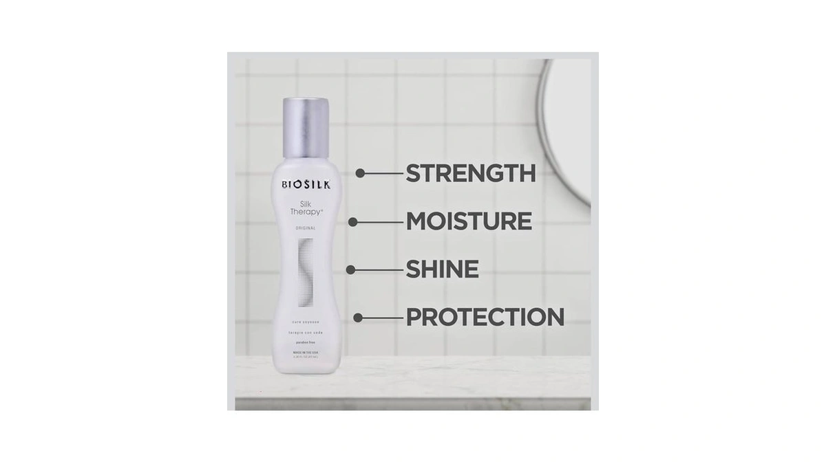 Biosilk Silk Therapy Original, Reconstructing Leave-in Hair Treatment, Adds Shine,