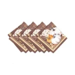 Elrene Home Fashions Wheatland Harvest Fall/thanksgiving Cloth Dinner Napkins, 17"x17",