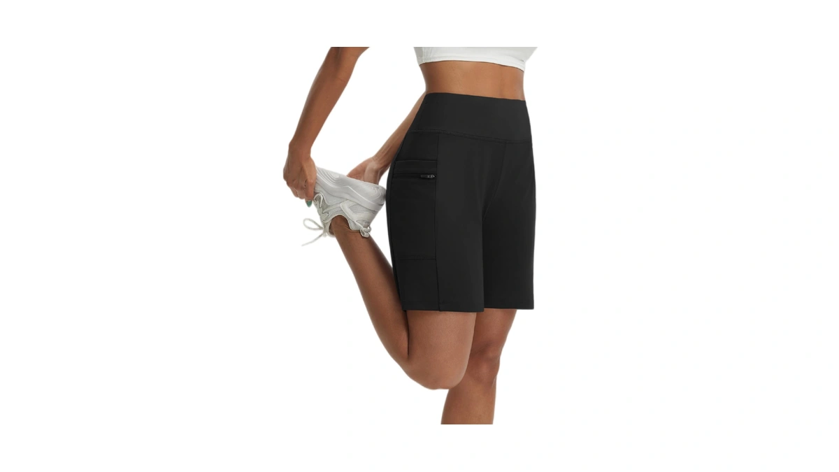 Baleaf Women's Bermuda Shorts Athletic Running Shorts Quick Dry High