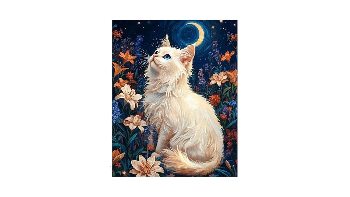 Xtcixal Cat Paint By Numbers Kit For Adults Beginners, Cat