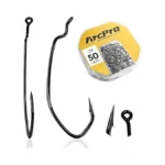 Arcpro Drop Shot Hooks, 50pcs Improve Ewg Worm Hooks, Bass