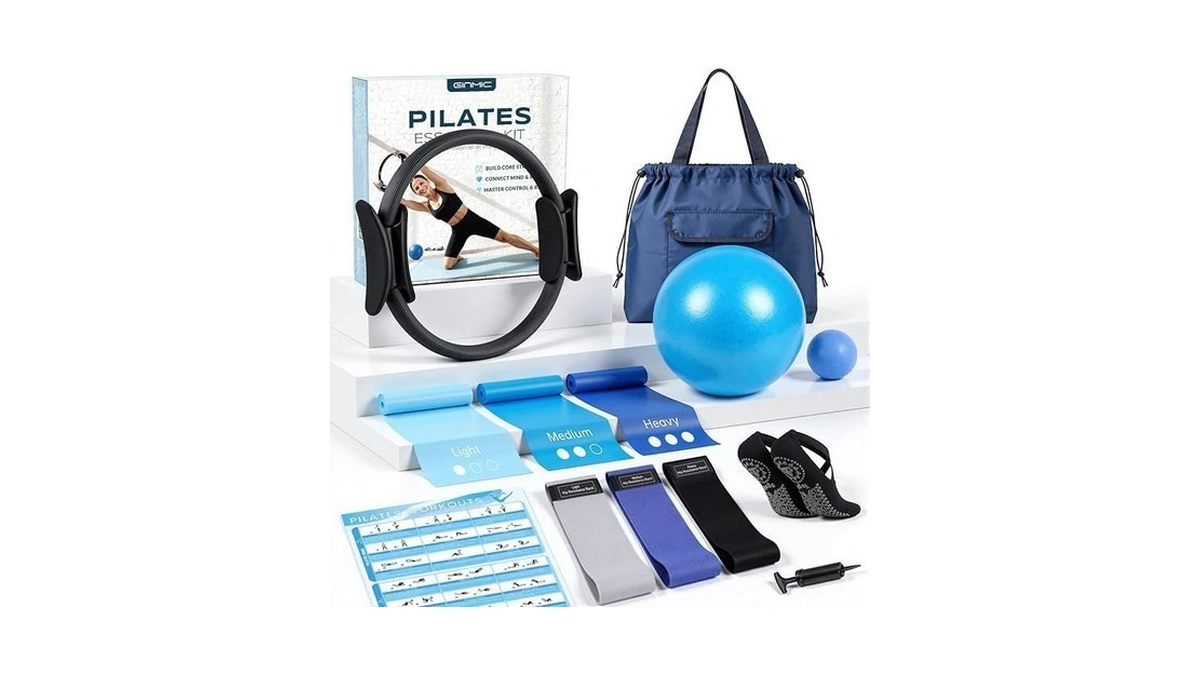 Ginmic Pilates Equipment, Pilates Kit For Women Home Workouts, At