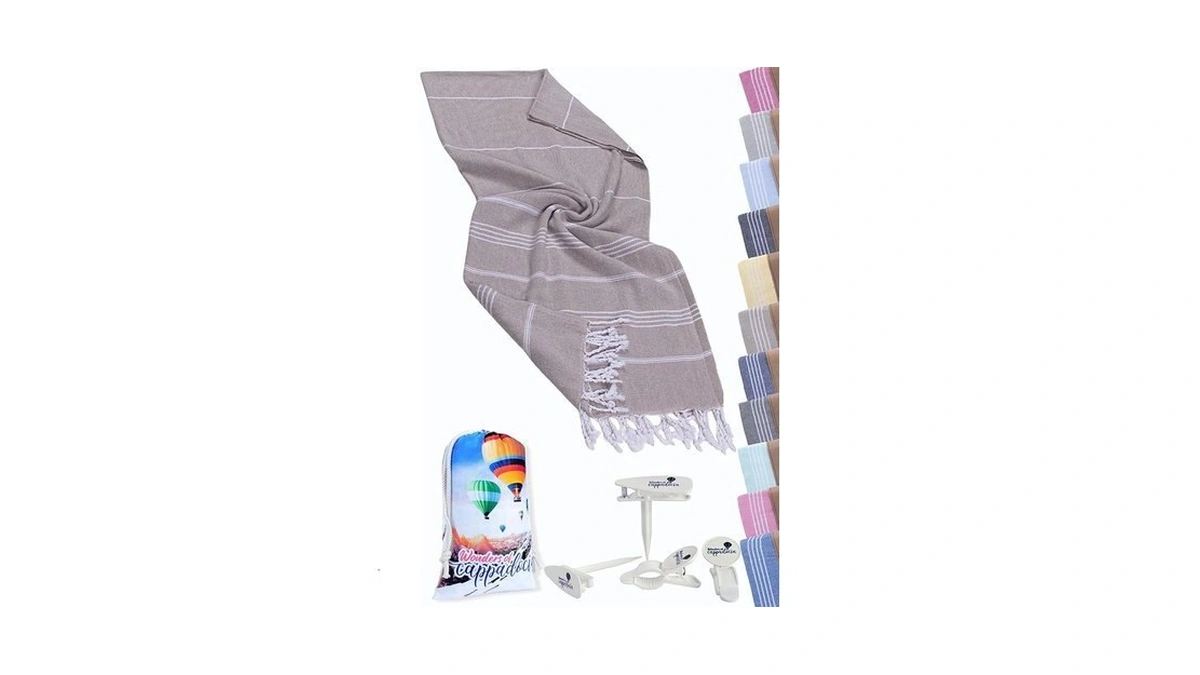 Authentic Turkish Beach Towel – (70 Inch X 35 Inch)