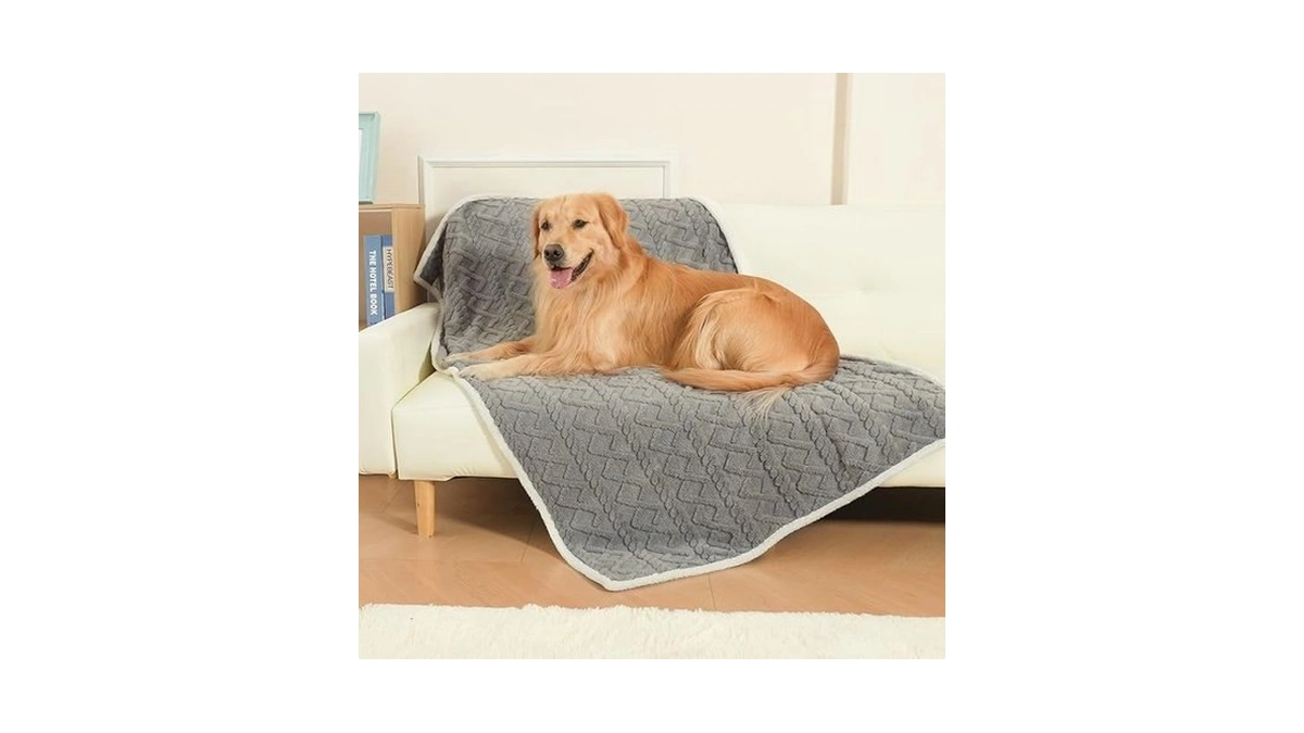 Beautyzoo Waterproof Dog Blankets For Medium Large Dogs Washable- Reversable
