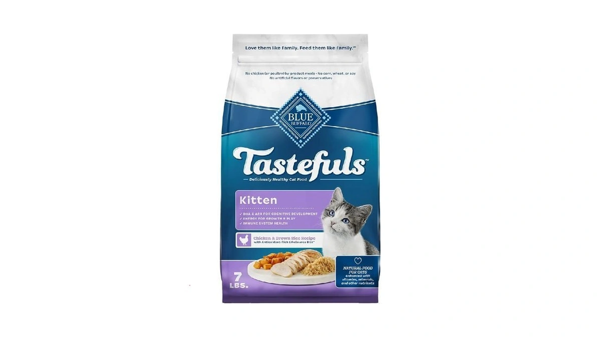 Blue Buffalo Tastefuls Kitten Food With Dha Dry Cat Food