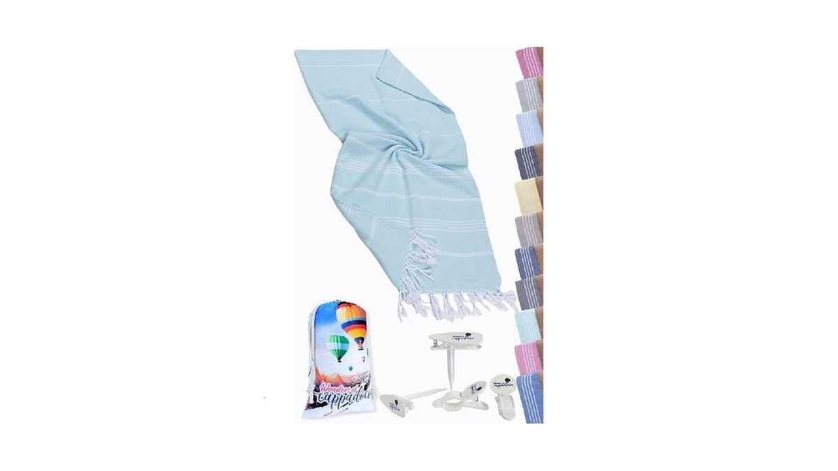 Tuamel Sand Proof Beach Towel For Women With Bag &