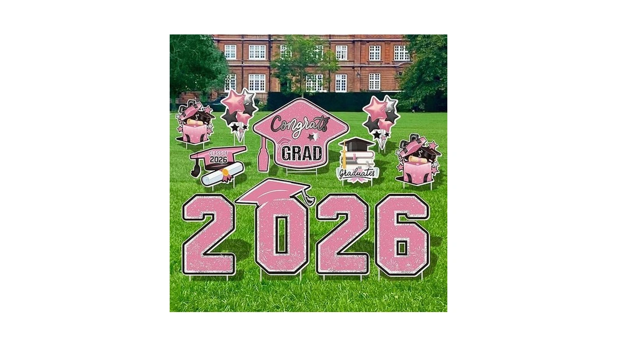 Vivantia Large 11 Pcs Graduation Yard Signs, Class Of 2026